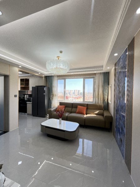 @张家小区电梯12楼83平带地下室全屋木饰面板大理石窗套